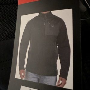 Spyder Men’s 1/2 zip black jacket - medium
